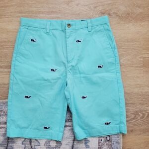 Vineyard Vines Boys Adjustable Waist Whale Shorts sz14